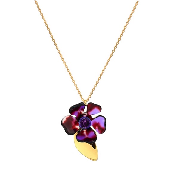 KATE SPADE • Purple Petal Pushers Necklace